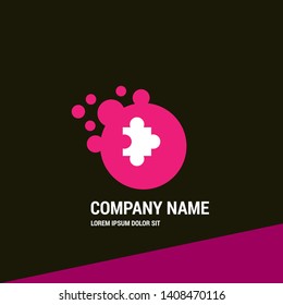 puzzle logo concept. Designed for your web site design, logo, app, UI. map pin logo design. corporate identity logo. can be used for business company. modern illustration