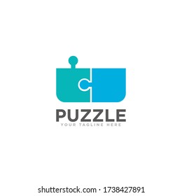 Vorlage für das Design von Puzzle-Logos