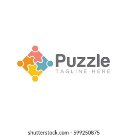 Puzzle Logo Template