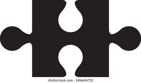 Puzzle logo template vector icon design