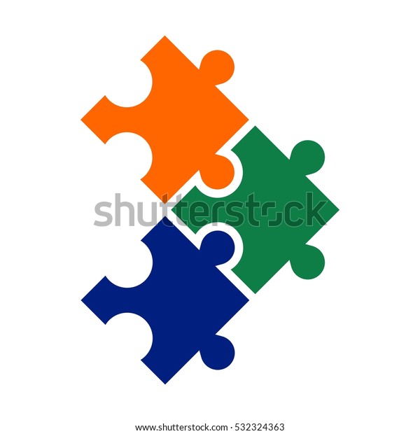 Puzzle Logo Vector Stock Vector (Royalty Free) 532324363