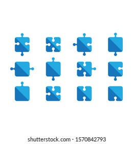 Puzzle  logo Vector Illustration design template