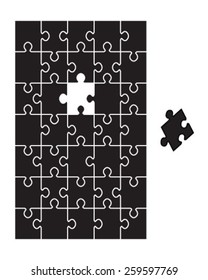 puzzle with missing piece
