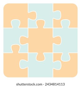 puzzle with missing piece.
puzzle idea concept.