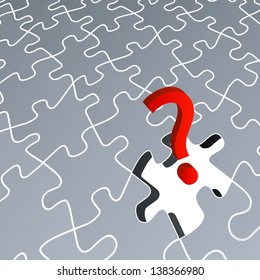 Puzzle missing vector background concept