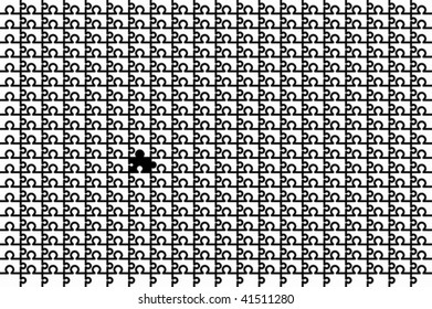 Puzzle on a white background