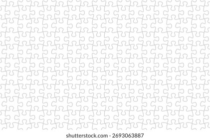 Puzzle Outline Ilustración Diseño de Vector