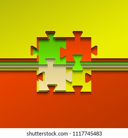 Puzzle of paper