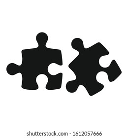 Puzzle part icon. Simple illustration of puzzle part vector icon for web design isolated on white background