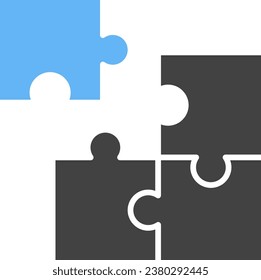 Puzzle Part icon vector image. Suitable for mobile application web application and print media.