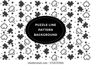 Puzzle  pattern background. can be applied in books, mugs, packaging and many others