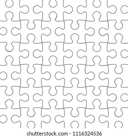 Puzzle pattern background. Jigsaw backdrop for web site, marketing, app and logo template. Creative art concept, vector illustration, eps 10