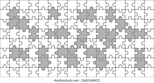 Conjunto de vetores de fundo do padrão de quebra- cabeça
