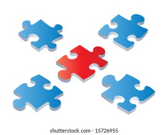 puzzle piece arrangement