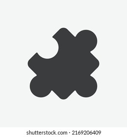 Icono de diseño plano de rompecabezas	