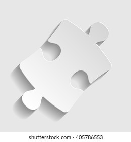 Puzzle piece flat icon