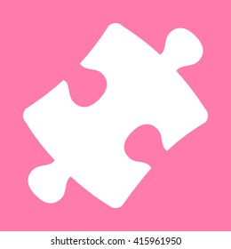 Puzzle piece flat icon