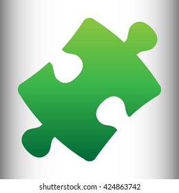 Puzzle piece flat icon