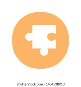 Puzzle Piece in Geometric Shape