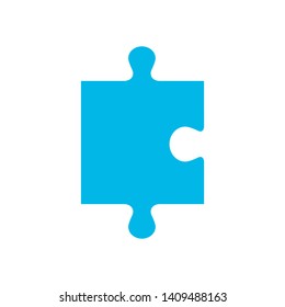 Puzzle Piece in Geometric Shape