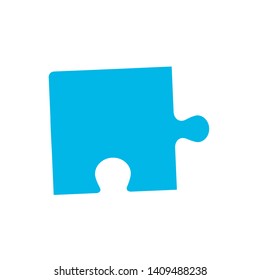 Puzzle Piece in Geometric Shape