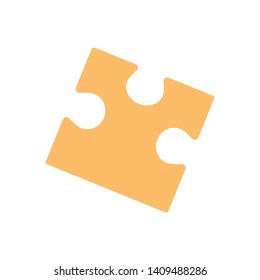 Puzzle Piece in Geometric Shape