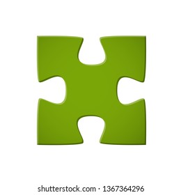 Puzzle piece green