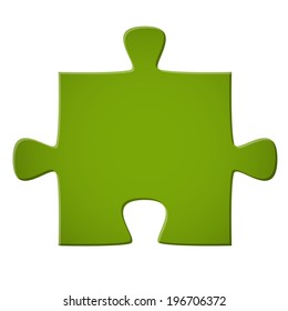 Puzzle piece green