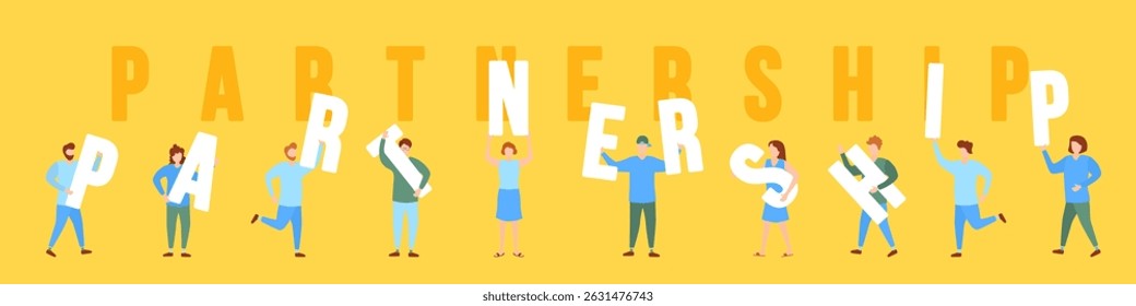 La pieza del rompecabezas en la mano humana conecta al equipo que muestra la comunicación de la cooperación empresarial y el estilo de dibujos animados vintage en collage de Vector creativo para el éxito de la empresa y la lluvia de ideas

