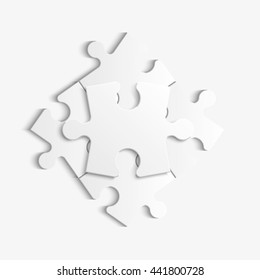 Puzzle piece icon. Abstract background. vector illustration