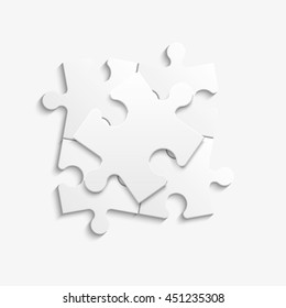 Puzzle piece icon. Abstract background. vector illustration