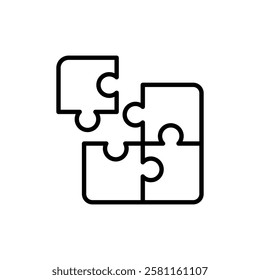 Puzzle Piece Icon Art design illustration