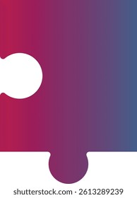 Puzzle Piece Icon with Colorful Design. Vector Illustration.
