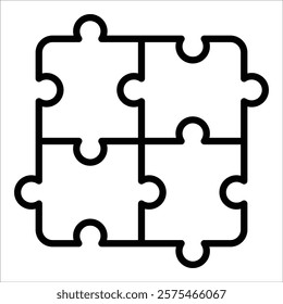 Puzzle Piece Icon Element For Design