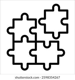 Puzzle Piece Icon Element For Design