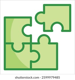 Puzzle Piece Icon Element For Design