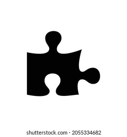puzzle piece Icon. Flat style design isolated on white background. Vector illustration
