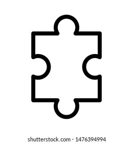 puzzle piece icon. Logo element illustration. puzzle piece symbol design. puzzle piece concept. Can be used in web and mobile. Simple icon illustration