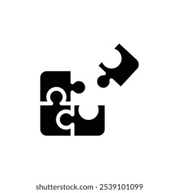 Puzzle Piece Icon logo sign set vector outline