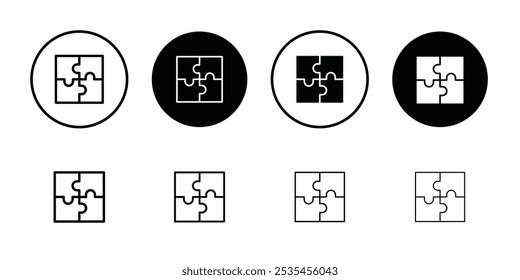Puzzle Piece Icon Vector de contorno para Web ui