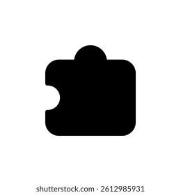 Puzzle piece icon. Perfect for conveying concepts of connection, solution, teamwork, and problem-solving.