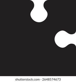 Puzzle piece icon. Simple black jigsaw puzzle piece silhouette icon isolated on transparent background. Vector design template. Business presentation concept. Vector illustration. EPS 10