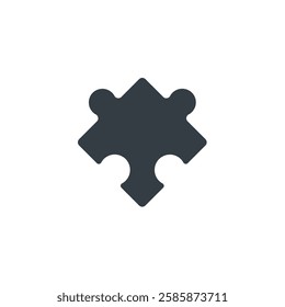 Puzzle Piece icon symbol vector illustration isolated on white background