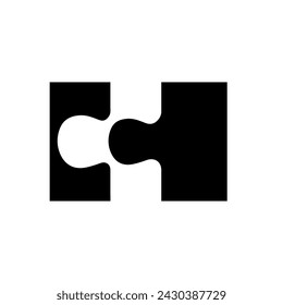 puzzle piece icon vector illustration eps