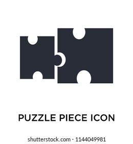 Puzzle piece icon vector isolated on white background for your web and mobile app design, Puzzle piece logo concept