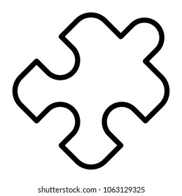 puzzle piece isolated icon