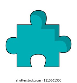 puzzle piece isolated icon