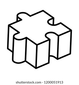 puzzle piece isolated icon