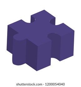 puzzle piece isolated icon