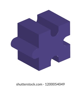puzzle piece isolated icon